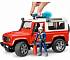 Внедорожник Bruder Land Rover Defender Station Wagon - Пожарная с фигуркой  - миниатюра №3